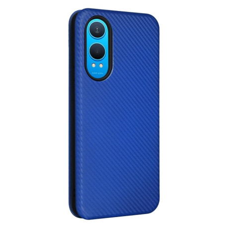Чехол-книжка Carbon Fiber Texture на OnePlus Nord CE4 Lite - синий