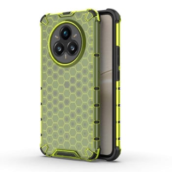 Противоударный чехол Honeycomb на Realme 14 Pro+ 5G - зеленый