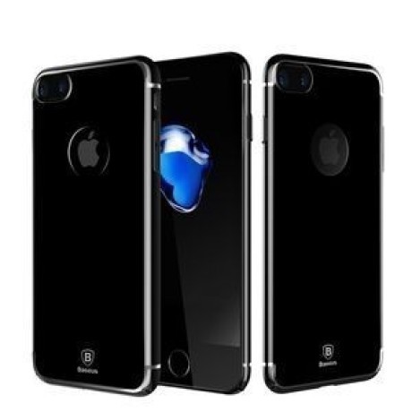 Пластиковий Глянсовий чохол Baseus Glitter Case Jet Black для iPhone 7 Plus/8 Plus