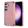 Протиударний чохол Skin Feel MagSafe Magnetic на Samsung Galaxy S24 5G - рожевий