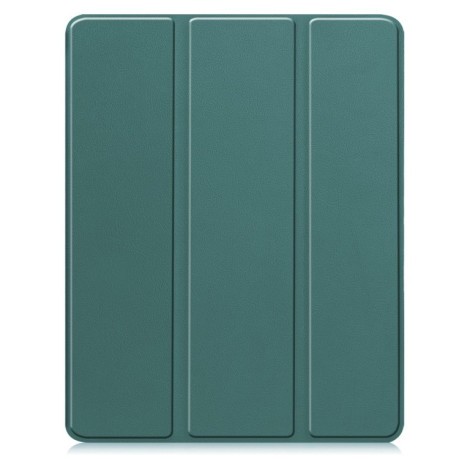 Чохол-книжка Custer Pattern Pure Color 3-Fold Holder на iPad Pro 13 2024 - зелений