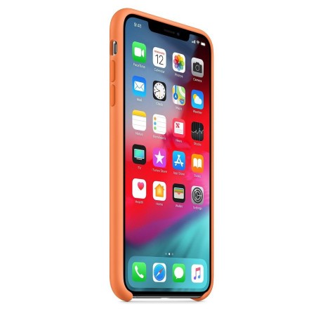 Силиконовый чехол Silicone Case Papaya для  iPhone Xs Max