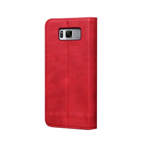 Шкіряний чохол-книжка Retro Crazy Horse Texture для Samsung Galaxy S10e - червоний