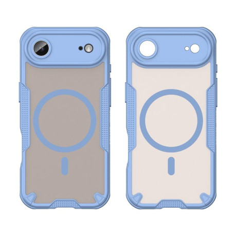 Противоударный чехол Armor Glaze MagSafe Magnetic для iPhone Air - синий