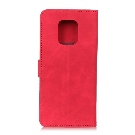 Чехол-книжка KHAZNEH Retro Texture на Xiaomi Redmi Note 9S / Note 9 Pro / Note 9 Pro Max - красный