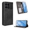 Чехол-книжка Magnetic Buckle Retro для Xiaomi Redmi K90 5G / Poco F8 Pro — чёрный