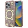 Оригінальний чохол Guess IML Peony On 4G Background MagSafe для iPhone 16 Pro - Pink