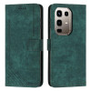 Чехол-книжка Skin Feel Stripe Pattern для Infinix Note 50 4G / 50 Pro 4G - зеленый