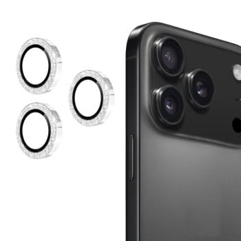 Защитное стекло на камеру ENKAY Aluminium для iPhone 17 Pro / 17 Pro Max - серебристое