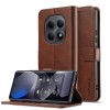 Чехол книжка LCIMEEKE Calf Texture на Xiaomi Redmi Note 15 4G / 5G /Poco M8  — кофейный