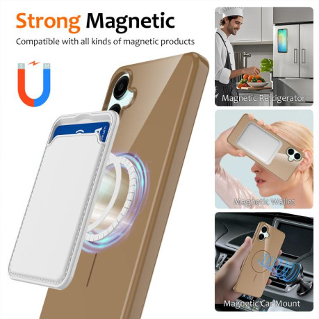 Протиударний чохол Glossy TPU Shockproof MagSafe на Samsung Galaxy А06 5G - золотий