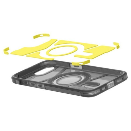 Оригинальный чехол Spigen Tough Armor MagSafe на iPhone 16e - Clear Gray