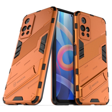 Противоударный чехол Punk Armor для Xiaomi Redmi Note 11 5G/ Poco M4 Pro 5G - оранжевый