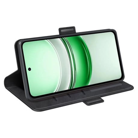 Чохол-книжка з двосторонньою магнітною застібкою на Realme C71 4G - чорний