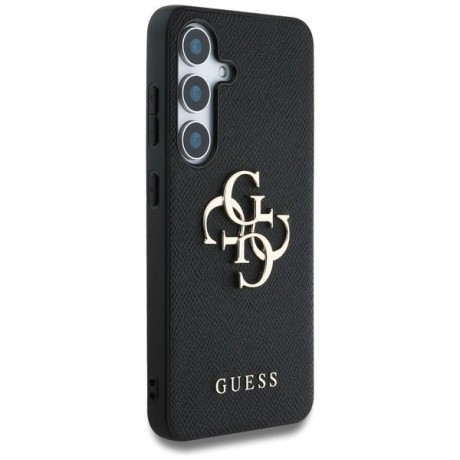 Оригінальний чохол Guess Grained Big 4G Logo Small Classic Logo для Samsung Galaxy S25 Plus - black