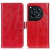 Чохол-книга Magnetic Retro Crazy Horse Texture на OnePlus 12R/Ace 3 - червоний