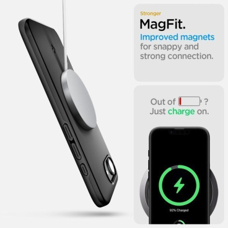 Оригінальний чохол Spigen Thin Fit MagSafe для iPhone 16e - Black