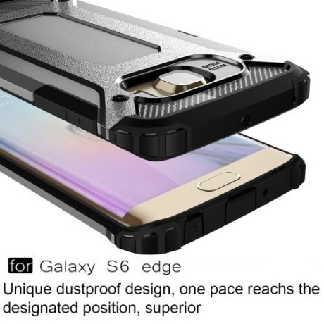 Противоударный Чехол Rugged Armor Grey для Samsung Galaxy S6 Edge / G925