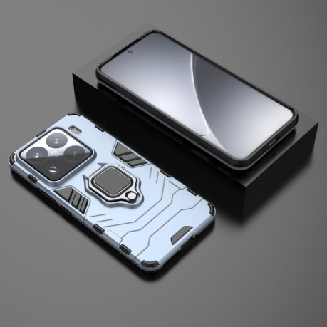 Противоударный чехол HMC 360 Degree Rotating Holder на Xiaomi 15 Pro - синий
