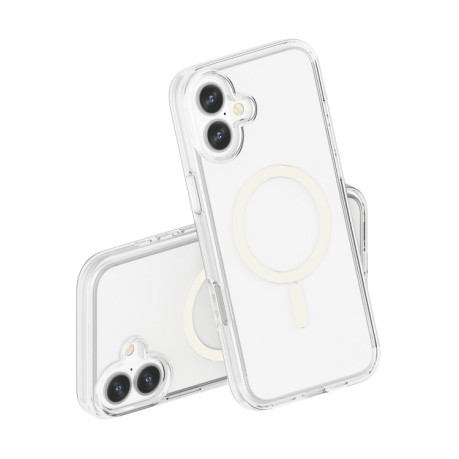 Протиударний чохол Terminator Style Transparent MagSafe Magnetic для iPhone 16 - прозорий