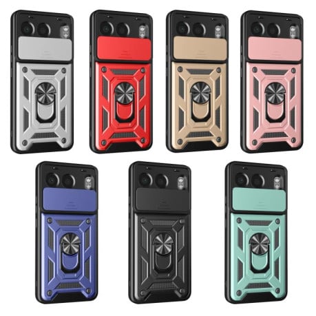 Чохол зі шторкою на камери Sliding Camshield та кишенькою для карток на OnePlus Nord 4 - чорний