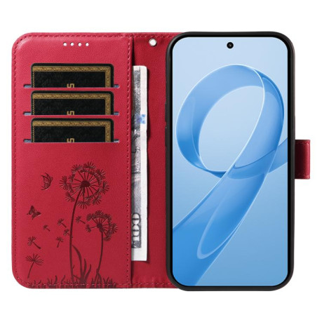 Чохол-книжка Dandelion Embossed Pattern Flip Leather для Xiaomi Redmi K90/Poco F8 Pro — червоний