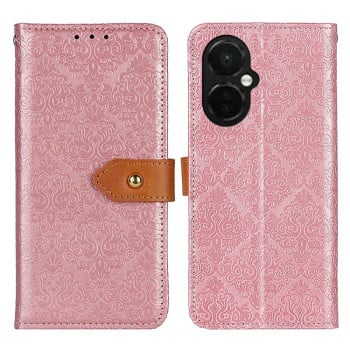 Чехол-книжка European Floral для OnePlus Nord N30/CE 3 Lite - розовый