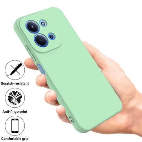 Силіконовий чохол Solid Color Liquid Silicone на Xiaomi Redmi 15C 4G / 5G 173.1mm - зелений