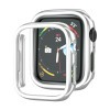 Противоударная накладка Electroplated Hollow для Apple Watch Series 8 / 7 45mm - серебристая