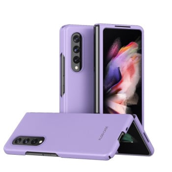 Противоударный чехол Skin Feel Frosted для Samsung Galaxy Fold4 5G - фиолетовый