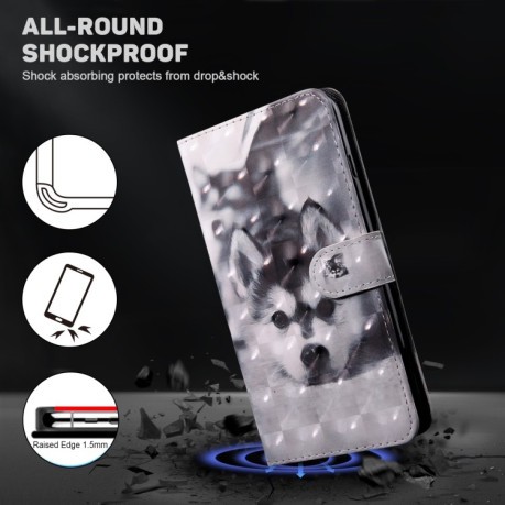 Чохол-книжка 3D Painting для Realme GT2 / GT Neo2 / GT Neo 3T - Husky