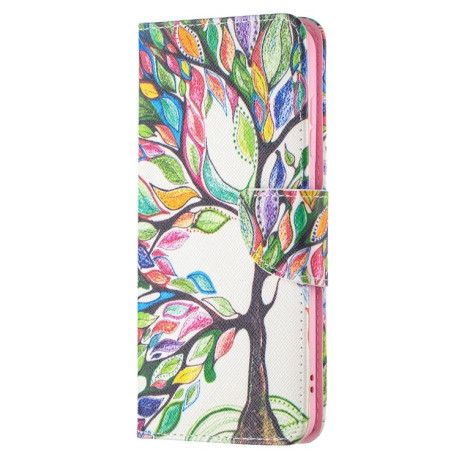 Чехол-книжка Colored Drawing Series на Samsung Galaxy S21 FE - Tree Life