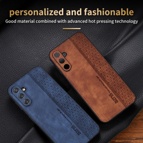 Противоударный чехол AZNS 3D Skin Feel для Samsung Galaxy M14 - коричневый