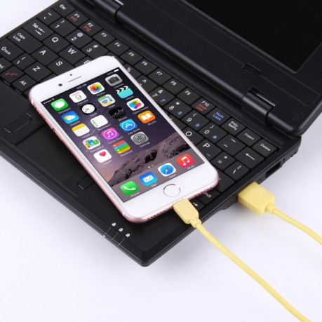 Зарядний кабель HAWEEL 1m High Speed ​​35 Cores 8 Pin для USB Sync Charging Cable для iPhone, iPad - жовтий