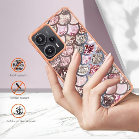 Противоударный чехол Electroplating IMD для Xiaomi Redmi Note 12 Turbo/Poco F5 - Scales