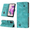 Чохол-книжка Skin-feel Embossed для Xiaomi Redmi Note 12S 4G Global - зелений