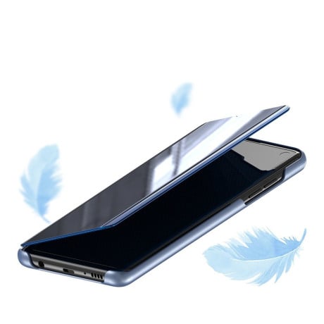 Зеркальный чехол-книжка Flip View Cover на Samsung Galaxy A50/A50S/A30S-черный