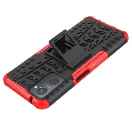 Противоударный чехол Tire Texture на Realme 9i/OPPO A76/A96 - красный