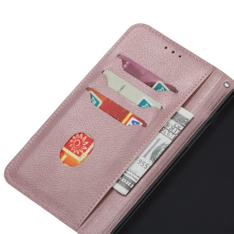 Чохол-книга HMC Magnetic для Xiaomi Mi Note 10/10 Pro - рожеве золото