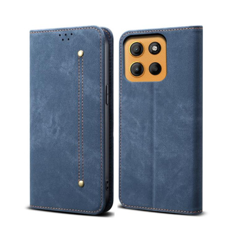 Чохол книжка Denim Texture Casual Style на Motorola Moto G15 - синій