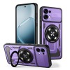 Противоударный чехол Armor Rotating Holder MagSafe на OPPO A6 Pro Global — фиолетовый