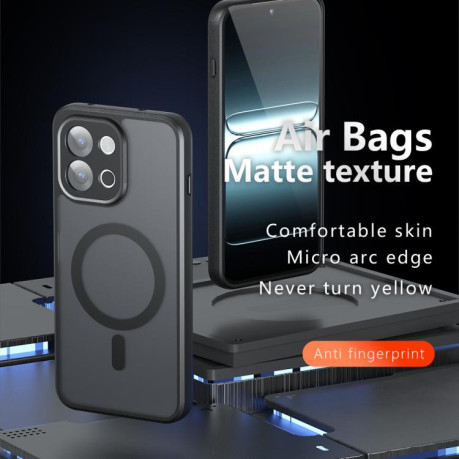 Противоударный чехол Armor Precise Hole PC Hybrid TPU для OnePlus 13T Pro - черный