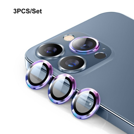 Защитное стекло на камеру ENKAY 9H Aluminium для iPhone 15 Pro / 15 Pro Max - разноцветное