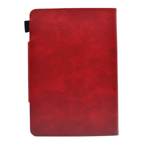 Универсальный Чехол-книжка Suede Cross Texture Magnetic Clasp Leather для Планшета диагонали 10 inch - красный