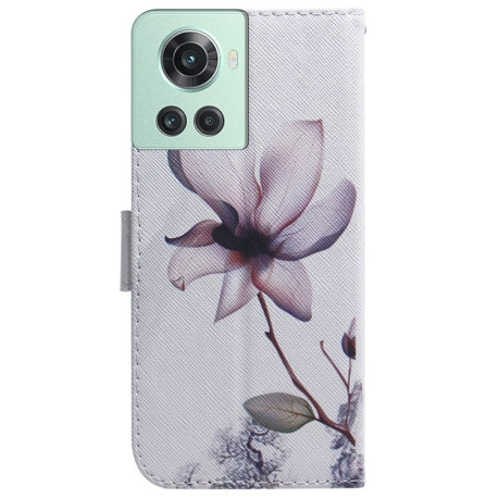 Чехол-книжка Coloured Drawing для OnePlus 10R / Ace - Magnolia Flower