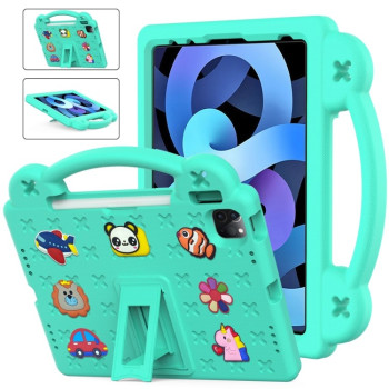 Противоударный чехол Handle Kickstand Children EVA для iPad 11(2025)/iPad 10.9 (2022) - зеленый