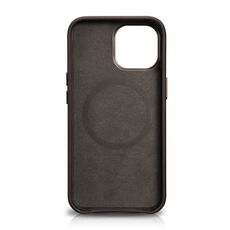 Шкіряний чохол iCarer Leather Oil Wax (MagSafe) для iPhone 13 Pro Max - кавовий