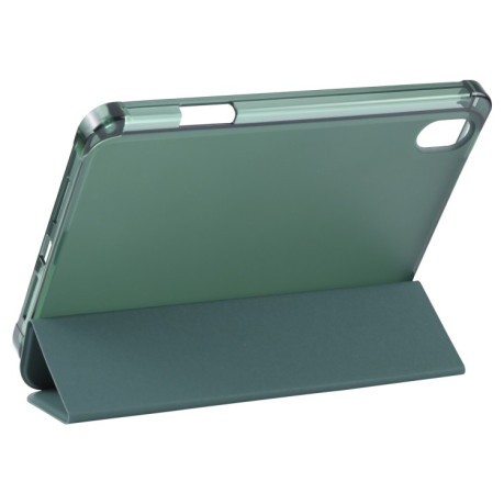 Чехол-книжка Three-folding для iPad mini 6 - темно-зеленый