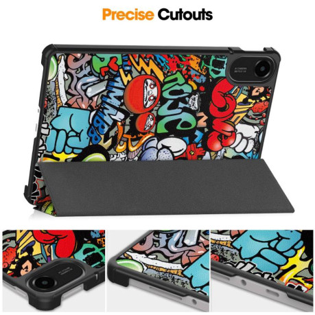 Чехол-книжка 360 Rotation Stand Smart Leather для Xiaomi Redmi Pad 2 - Graffiti