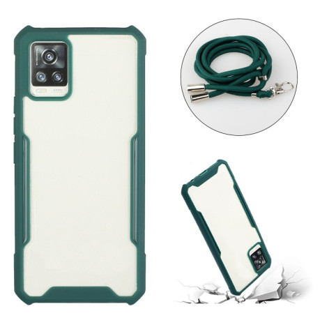 Чехол Acrylic Neck Lanyard для Samsung Galaxy A52/A52s - зеленый